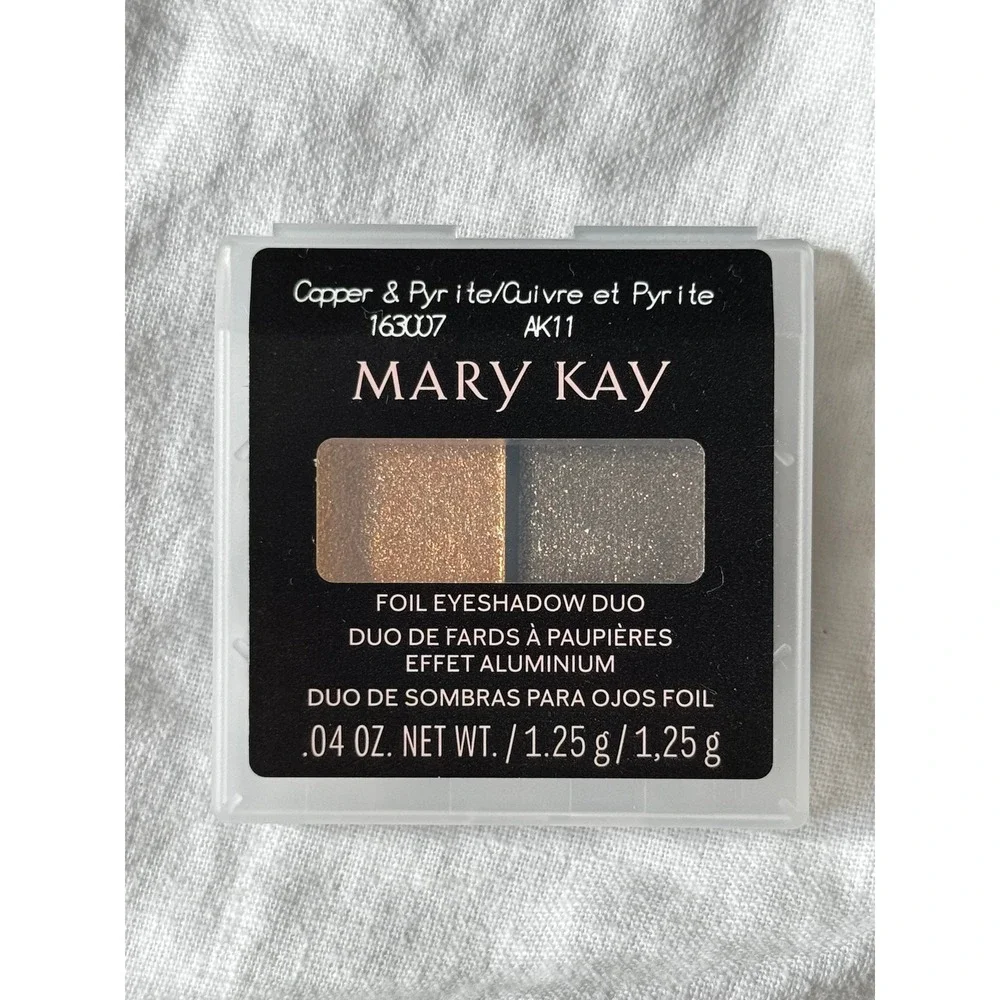 Mary Kay Foil Eyeshadow Duo Copper & Pyrite Metallic Makeup Women's Size .04 oz
